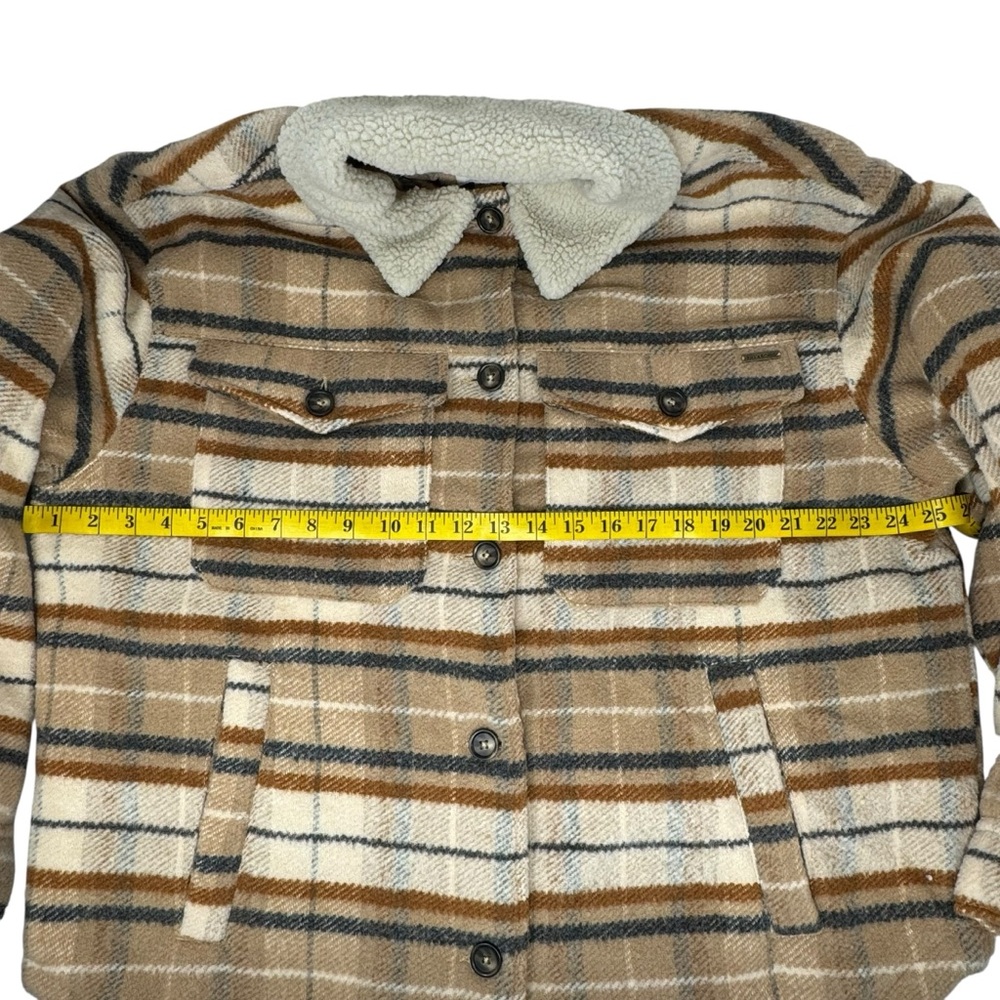 Billabong Women's Lucky Day Trucker Jacket Quilted Padded Multicolor Sz Large - Picture 8 of 16